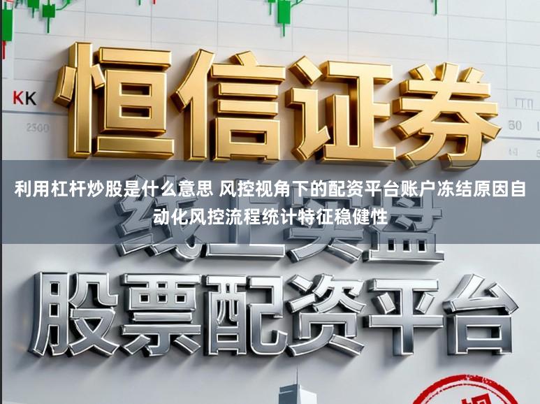 利用杠杆炒股是什么意思 风控视角下的配资平台账户冻结原因自动化风控流程统计特征稳健性