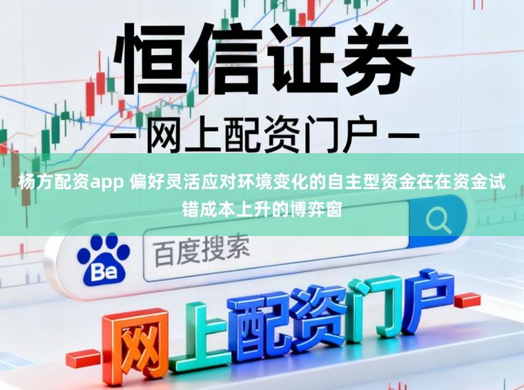 杨方配资app 偏好灵活应对环境变化的自主型资金在在资金试错成本上升的博弈窗