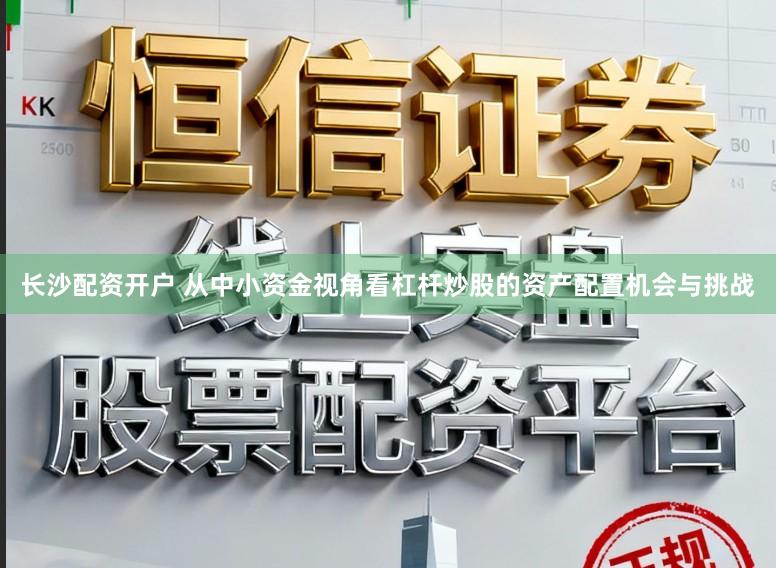 长沙配资开户 从中小资金视角看杠杆炒股的资产配置机会与挑战